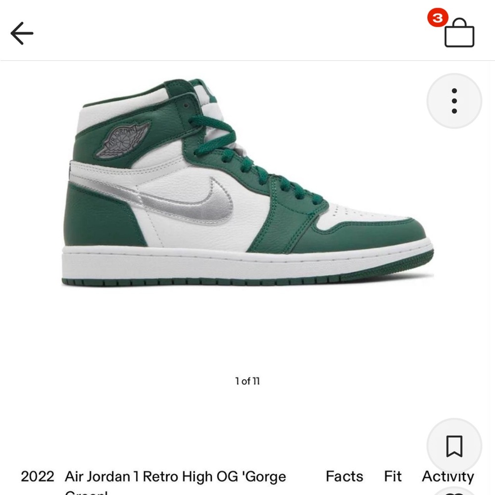 Jordan OG retro high rise sneakers size 10